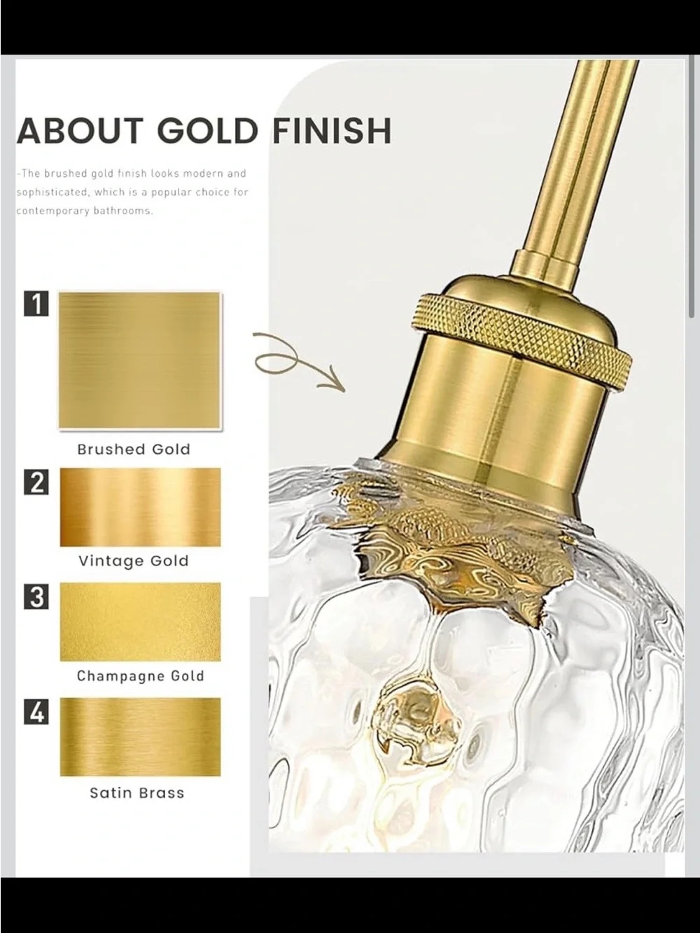 Zeyu 1-Light Kitchen Pendant Light - Vintage Hammered Glass & Gold - New in Box